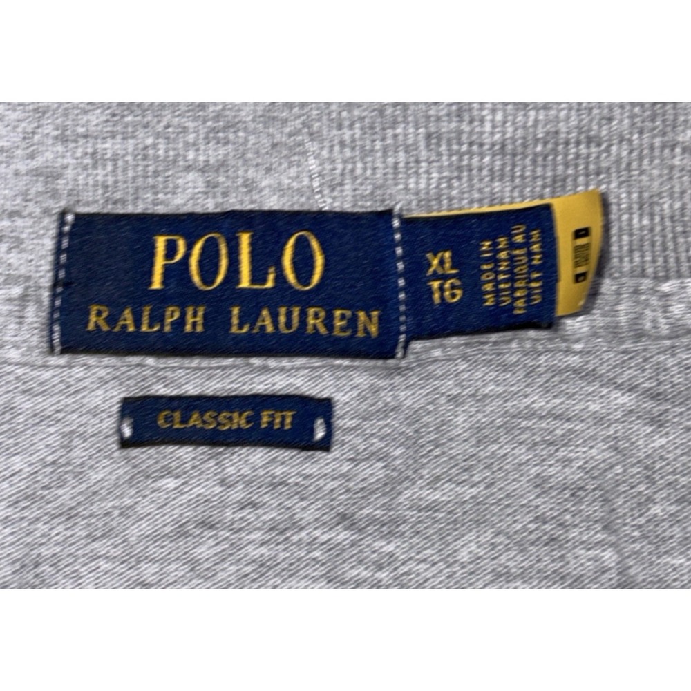 Polo Ralph Lauren Shirt Men's Size XL Gray Short Sleeve Pony Logo - Picture 4 of 8